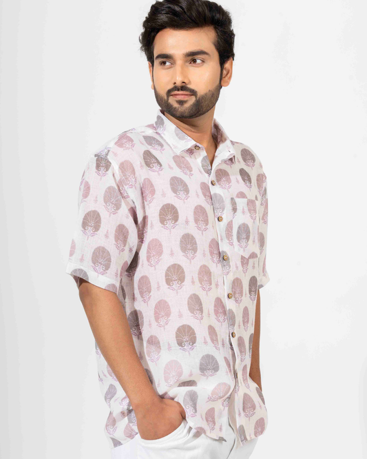 HAND BLOCK PRINT OVERSIZED SHIRT