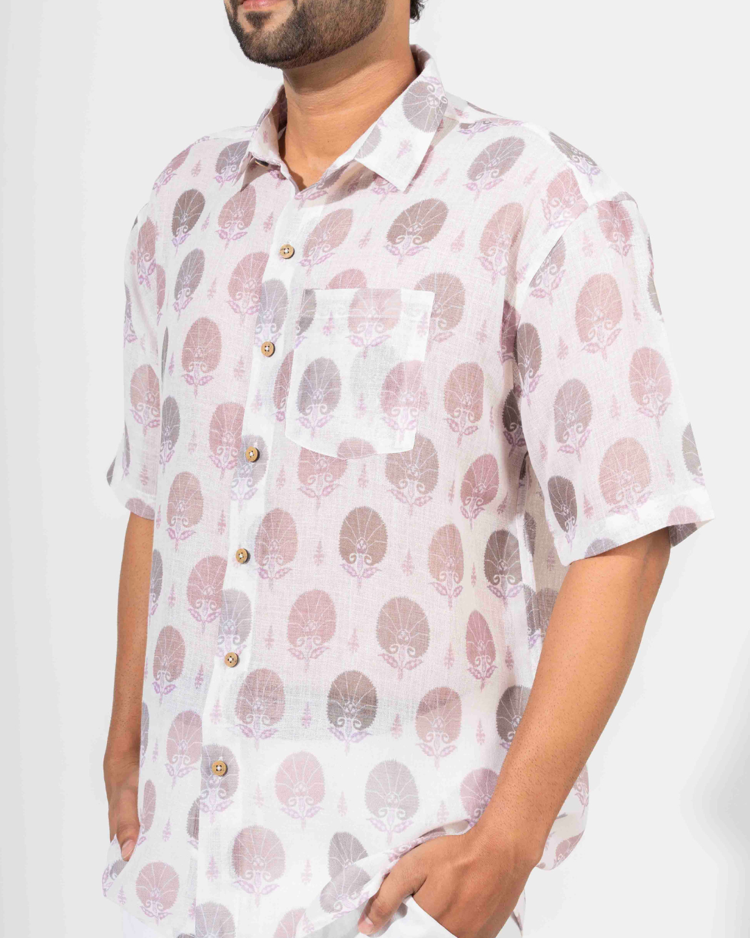 HAND BLOCK PRINT OVERSIZED SHIRT