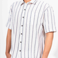 BLACK & WHITE STRIPE HALF SLEEVE OVERSIZED SHIRT