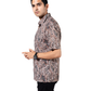 ANIMAL ABSTRACT HALF SLEEVE OVERSIZED SHIRT