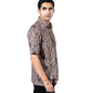 ANIMAL ABSTRACT HALF SLEEVE OVERSIZED SHIRT