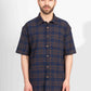 CLASSIC CHECK HALF SLEEVE OVERSIZED SHIRT