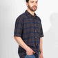 CLASSIC CHECK HALF SLEEVE OVERSIZED SHIRT