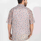 PAISLEY PRINT HALF SLEEVE OVERSIZED SHIRT