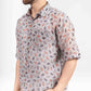 PAISLEY PRINT HALF SLEEVE OVERSIZED SHIRT
