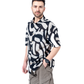 ABSTRACT MONOCHROME OVERSIZED SHIRT