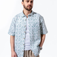 ABSTRACT HALF SLEEVE OVERSIZED SHIRT