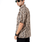 ANIMAL ABSTRACT HALF SLEEVE OVERSIZED SHIRT