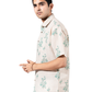 FLORAL PRINT HALF SLEEVE OVERSIZED SHIRT