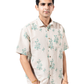 FLORAL PRINT HALF SLEEVE OVERSIZED SHIRT