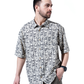 GEOMETRIC MONOCHROME OVERSIZED SHIRT