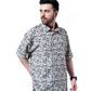 GEOMETRIC MONOCHROME OVERSIZED SHIRT