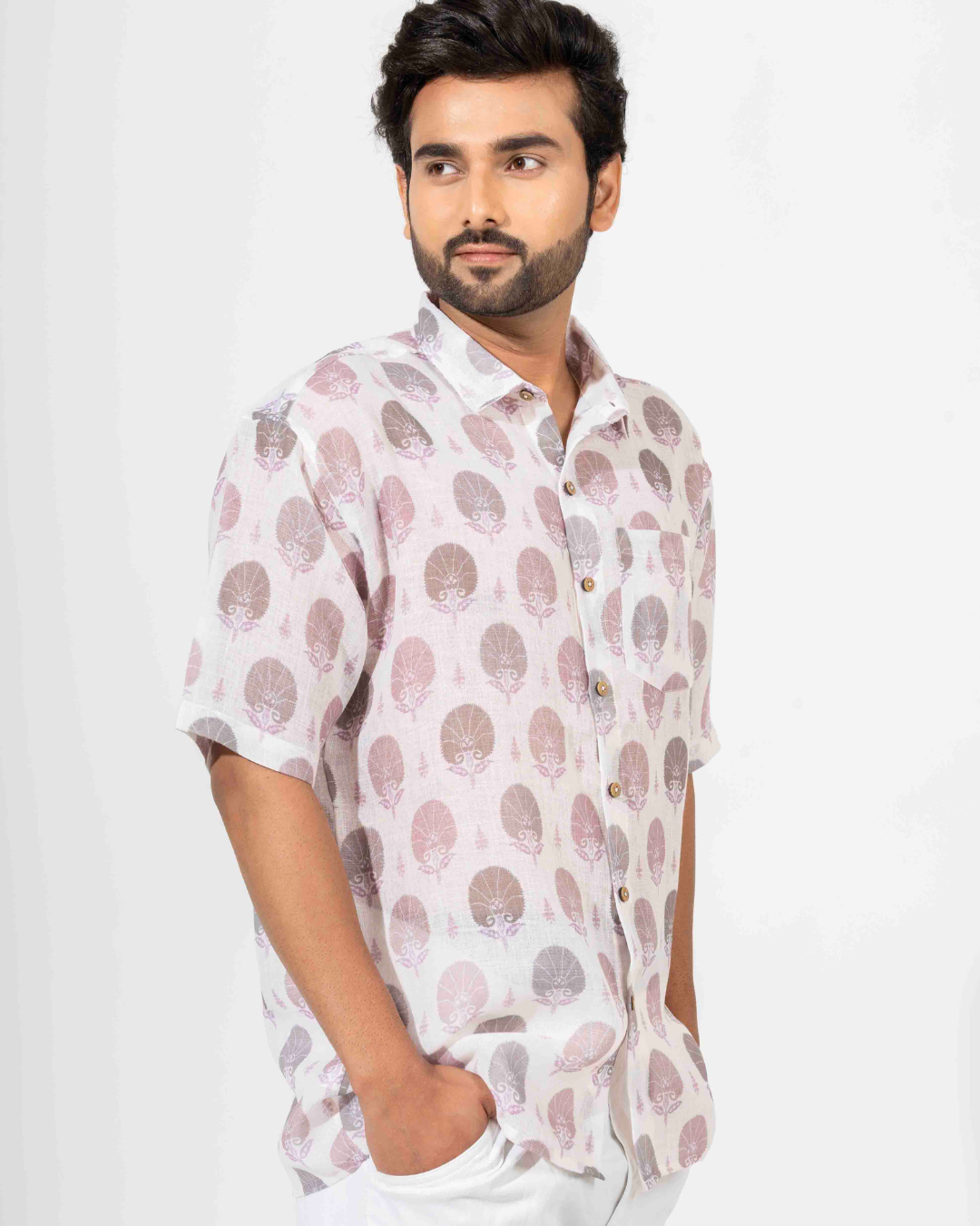 HAND BLOCK PRINT OVERSIZED SHIRT