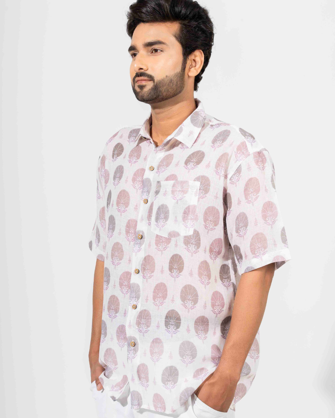 HAND BLOCK PRINT OVERSIZED SHIRT