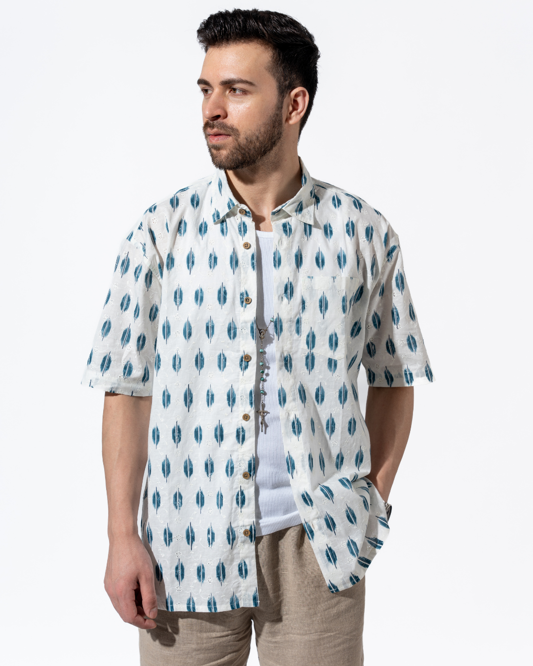 SCHIFFLI OVERSIZED SHIRT