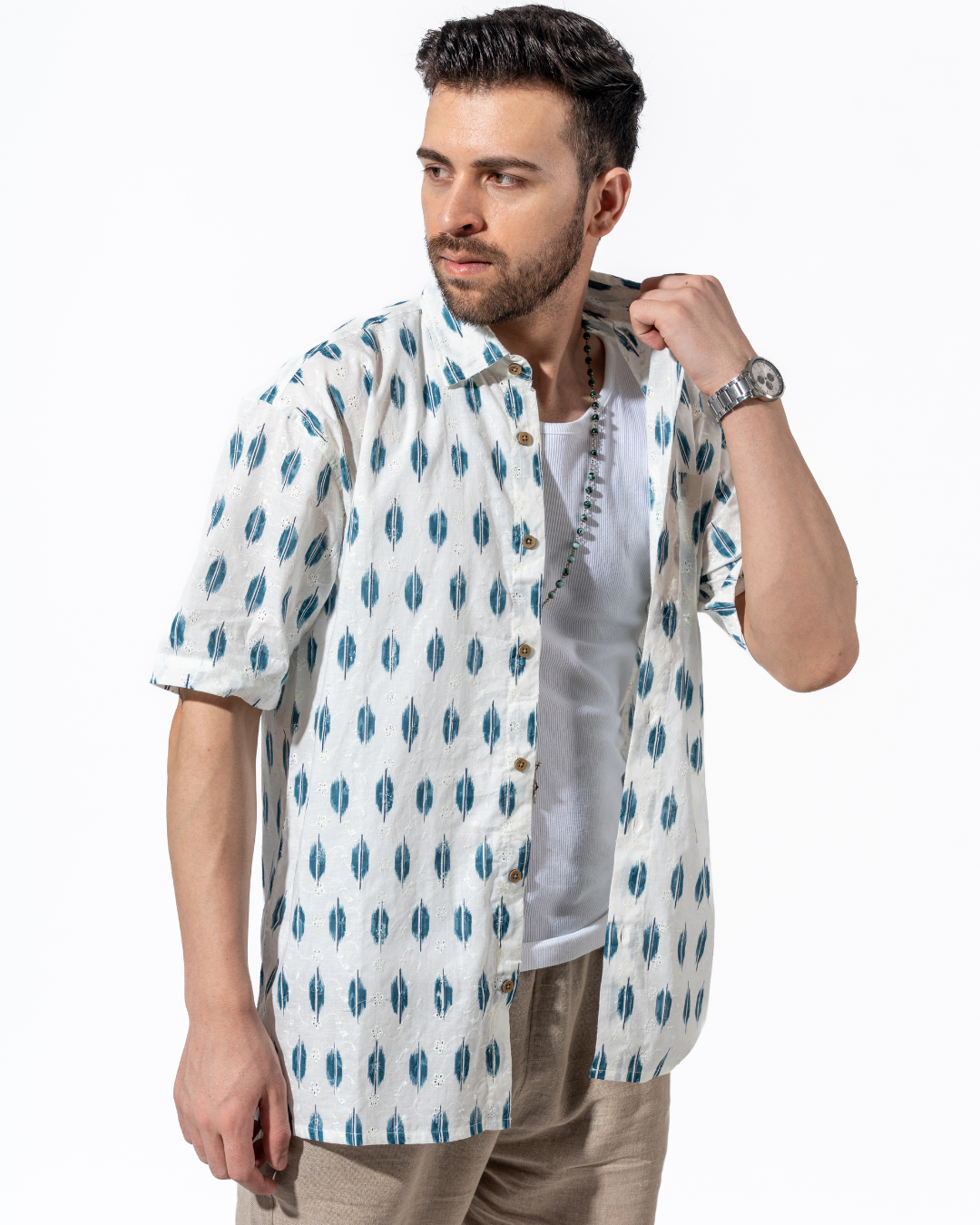 SCHIFFLI OVERSIZED SHIRT