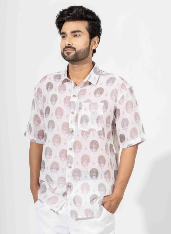 Oversized Block Printed Shirt