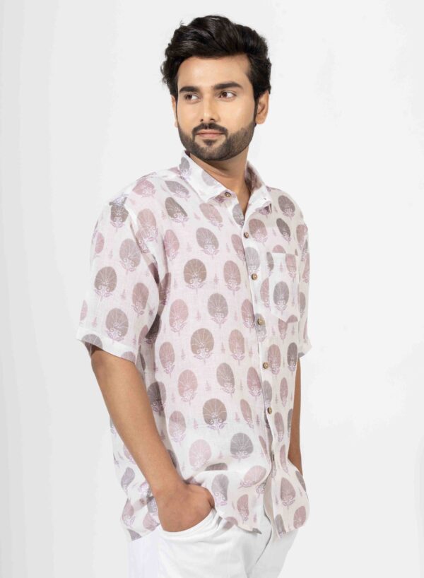 Oversized Block Printed Shirt - Image 2