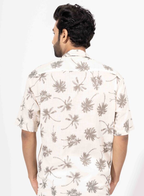 Oversized Palm Tree Printed Shirt - Image 4