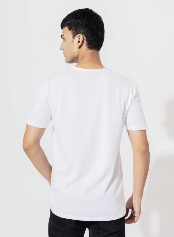 PIQUE T-SHIRT IN WHITE - Image 3
