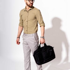 PIQUE FULL SLEEVE SHIRT IN MINT GREEN